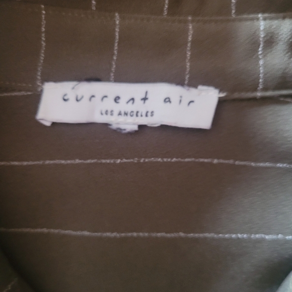 Anthropology Current Air Olive Green Button Front Dress - Picture 8 of 8